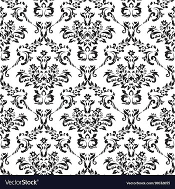 Seamless baroque pattern vector image