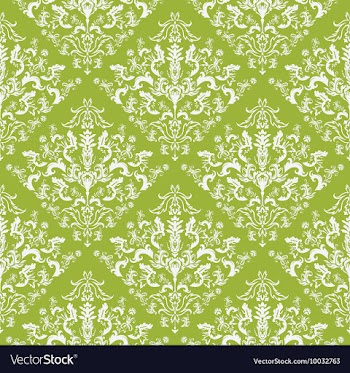Seamless baroque pattern vector image