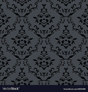 Seamless baroque pattern vector image