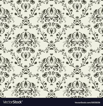 Seamless baroque pattern vector image