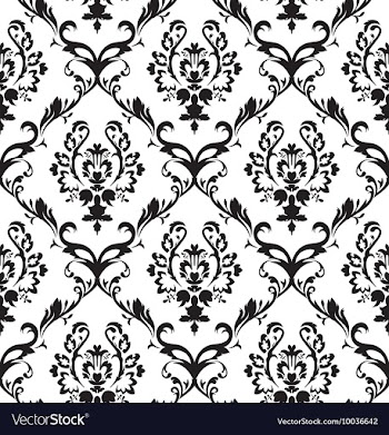 Seamless baroque pattern vector image