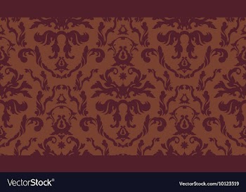 Seamless baroque pattern vector image