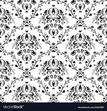 Seamless baroque pattern vector image