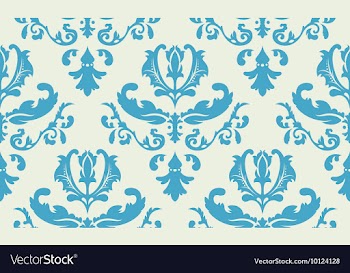Seamless baroque pattern vector image