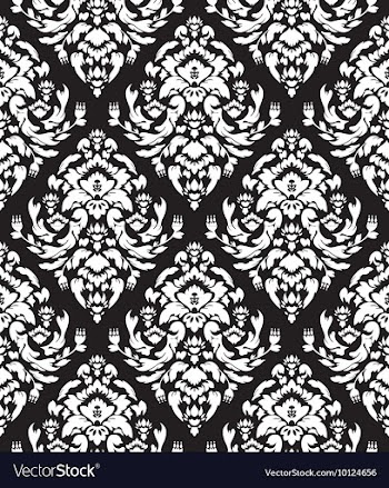 Seamless baroque pattern vector image