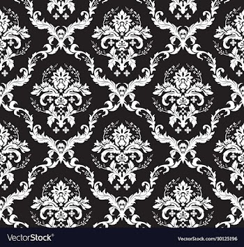 Seamless baroque pattern vector image