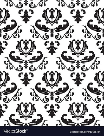 Seamless baroque pattern vector image
