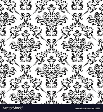 Seamless baroque pattern vector image