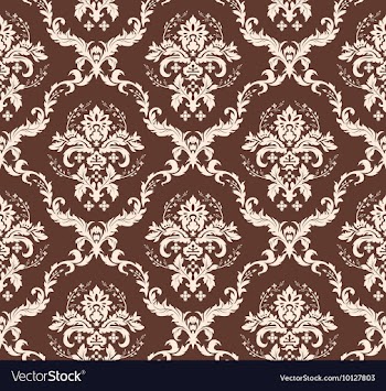 Seamless baroque pattern vector image
