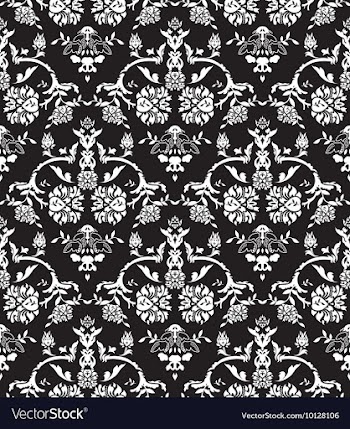 Seamless baroque pattern vector image