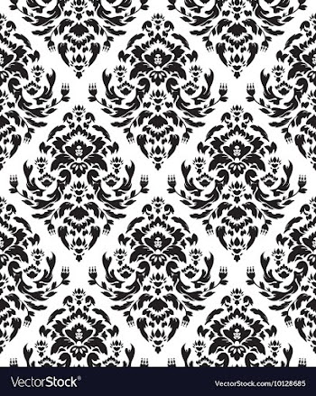 Seamless baroque pattern vector image