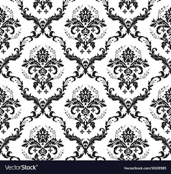 Seamless baroque pattern vector image