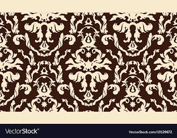 Seamless baroque pattern vector image