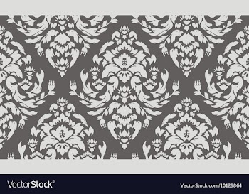Seamless baroque pattern vector image