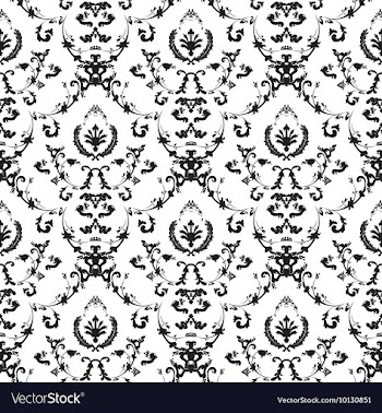 Seamless baroque pattern vector image