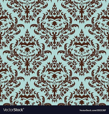 Seamless baroque pattern vector image