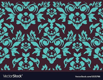 Seamless baroque pattern vector image