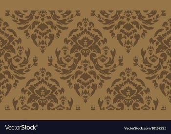 Seamless baroque pattern vector image