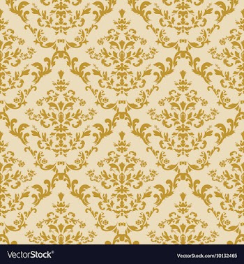 Seamless baroque pattern vector image