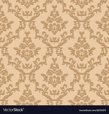 Seamless baroque pattern vector image