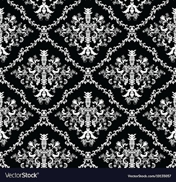 Seamless baroque pattern vector image