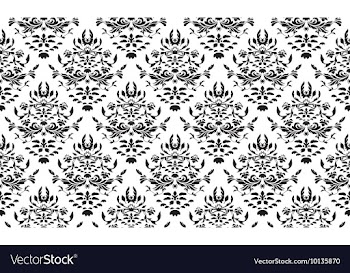 Seamless baroque pattern vector image