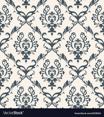 Seamless baroque pattern vector image