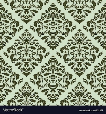 Seamless baroque pattern vector image