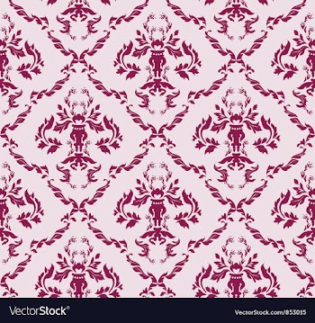 Seamless baroque pattern vector image