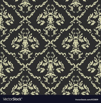 Seamless baroque pattern vector image