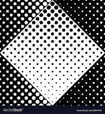 Seamless black and white abstract circle pattern vector image