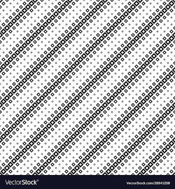 Seamless black and white abstract diagonal square vector image