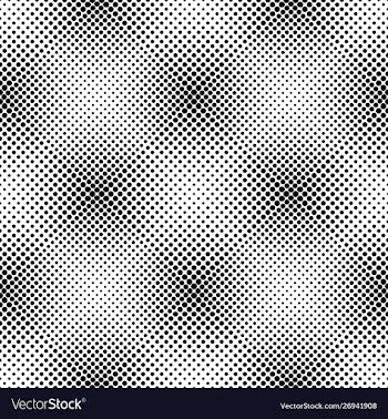 Seamless black and white abstract dot pattern vector image