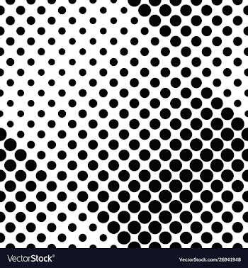 Seamless black and white abstract dot pattern vector image