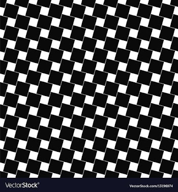 Seamless black and white angular square pattern vector image