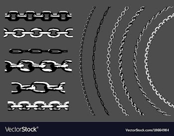 Seamless black and white chains vector image