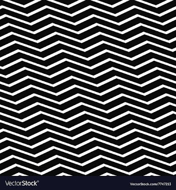 Seamless black and white chevron pattern vector image