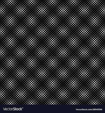 Seamless black and white circle pattern vector image