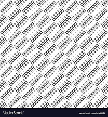 Seamless black and white diagonal square pattern vector image
