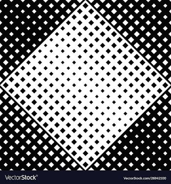 Seamless black and white diagonal square pattern vector image