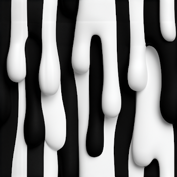 Seamless Black and White Drip Pattern