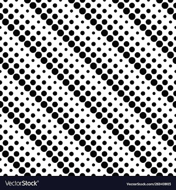 Seamless black and white geometrical circle vector image