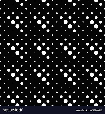 Seamless black and white geometrical dot pattern vector image