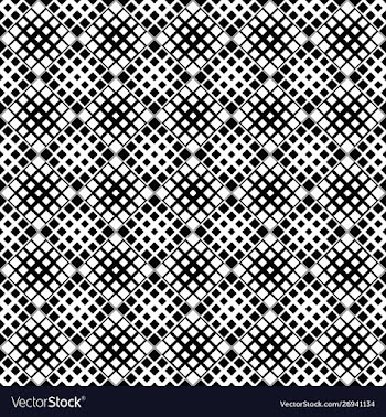 Seamless black and white geometrical square vector image