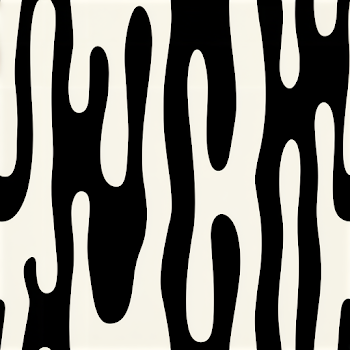 Seamless Black and White Organic Drip Pattern