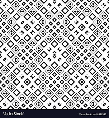 Seamless black and white pattern vector image