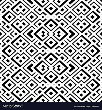 Seamless black and white pattern vector image