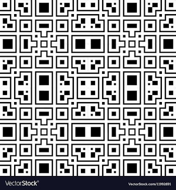 Seamless black and white pattern vector image