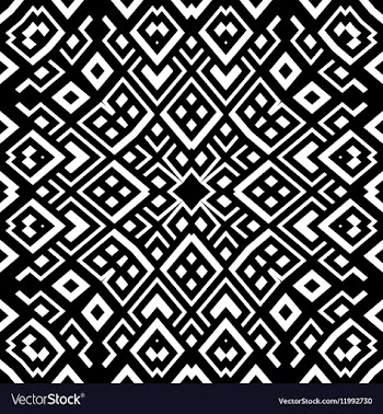 Seamless black and white pattern vector image
