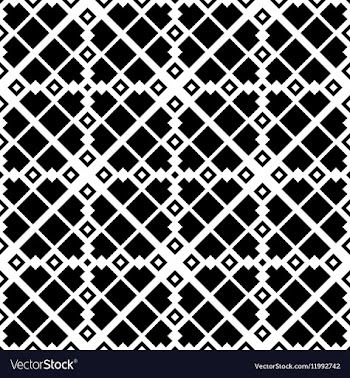 Seamless black and white pattern vector image
